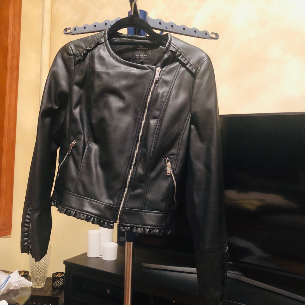 Zara faux leather jacket